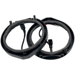 Manufacturer supply new 6.5 inch car door audio speaker gasket plastic material pad include wire for honda cars 65A