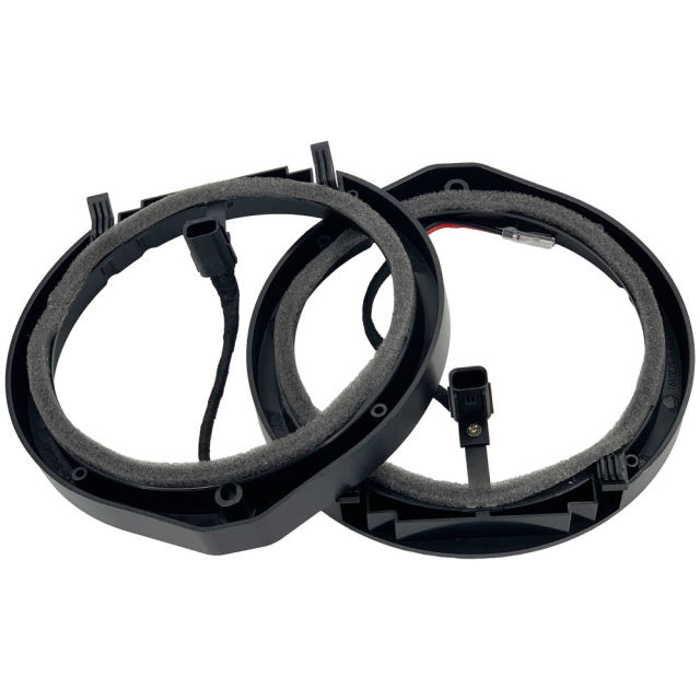 Manufacturer supply new 6.5 inch car door audio speaker gasket plastic material pad include wire for honda cars 65A