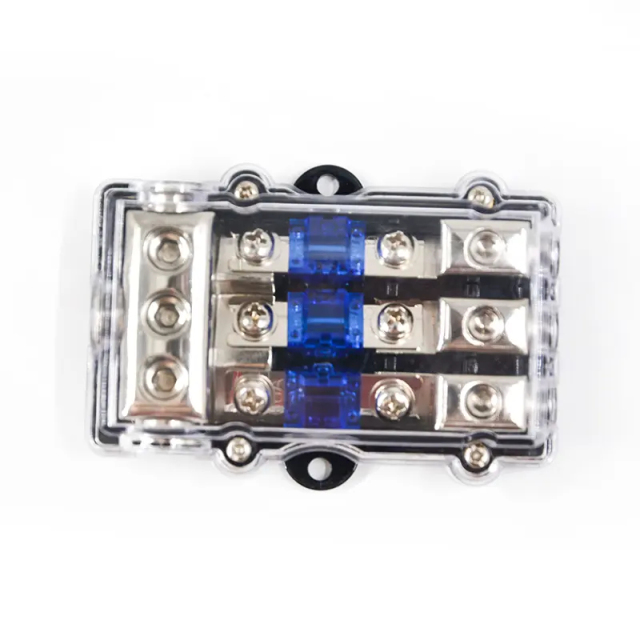 1 in 3 Out Auto Audio Fuse Holder Mini Inline Car Fuse Holder Distribution Block Waterproof Fuse Holder