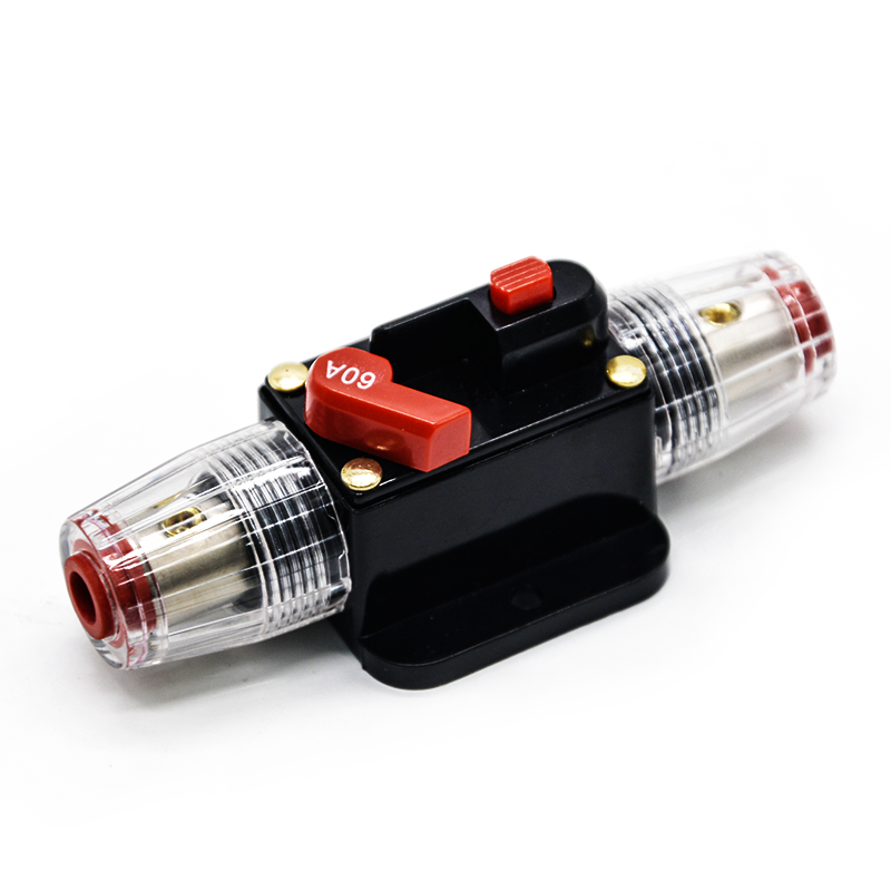 60A Car Stereo Audio Breaker Automatic Switch Fuse Holder