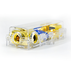 car audio 2GA input 4GA output zinc alloy gold plated auto ANL fuse holder for car