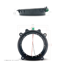 Manufacturer supply Tesla new 6/6.5/6.75 inch car door audio speaker gasket include wire for Tesla car Modification