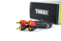 RCA cable for 2 channel pure copper car audio RCA cable 1m