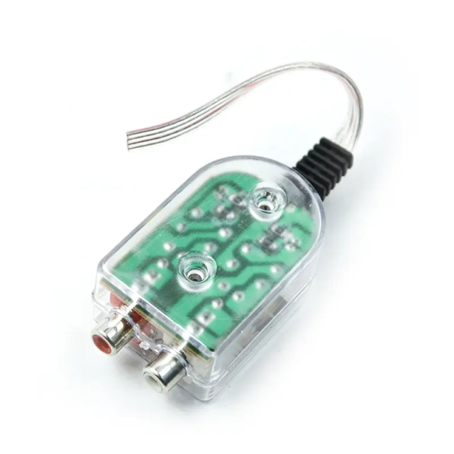 12V RCA line car converters high to low impedance converter for car audio