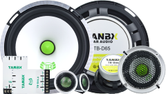 6.5 Inch 3-Way Component Speaker Car Audio System 300W