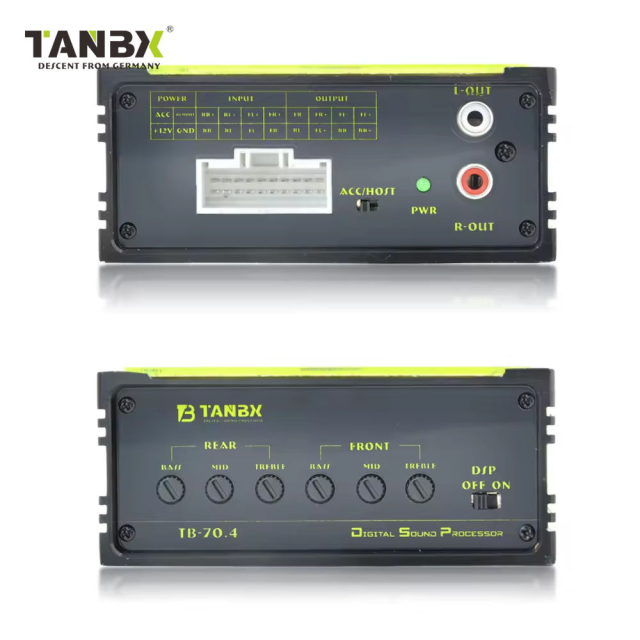 Lossless Bluetooth 4-Channel Car DSP Amplifier, 4 In / 6 Out, PC & Android Compatible TB-70.4