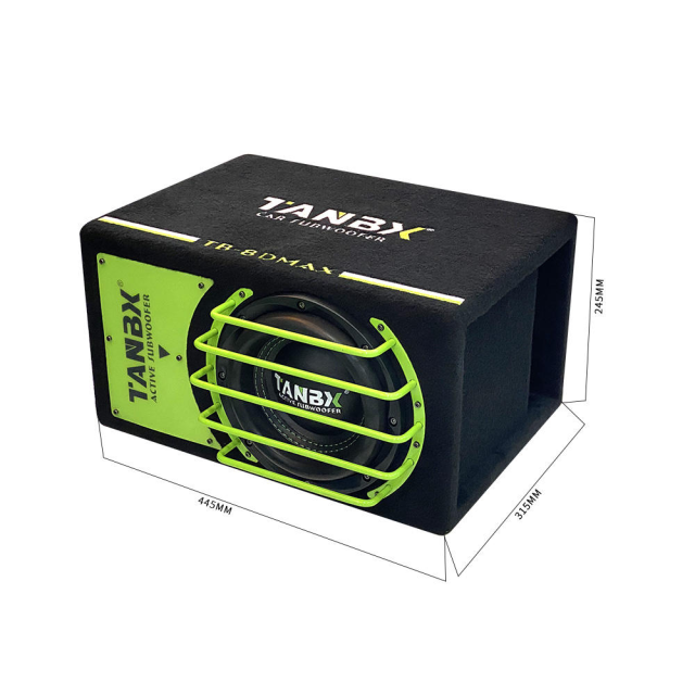 8" Active Car Subwoofer, Dual Coil, 2300W High Power with Foam Surround TB-8DMAX