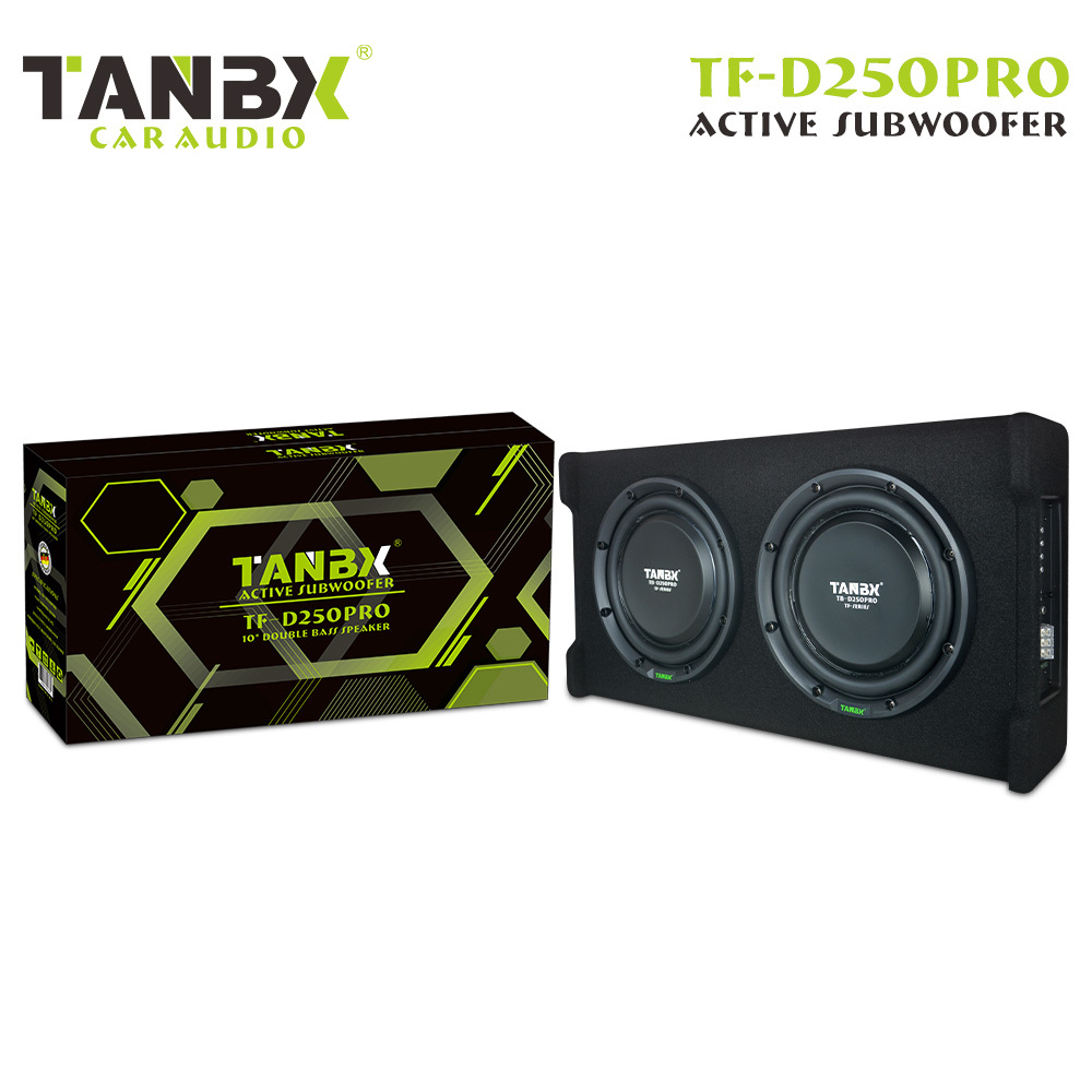 Double 10 Inch Car Audio Subwoofer Powerful Bass System TB-D250PRO