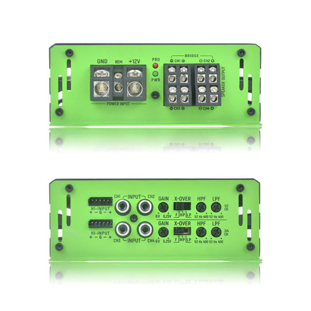 High Quality Class D 4 Way Car Speaker Amplifier TB-TF124D