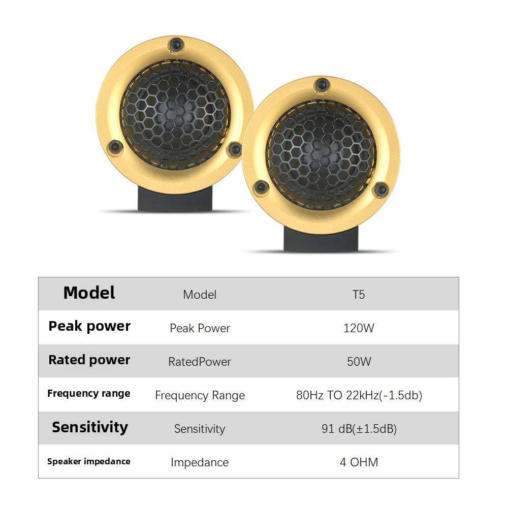 Audiophile Car Speaker Titanium Tweeter Midrange Surround TB-T5