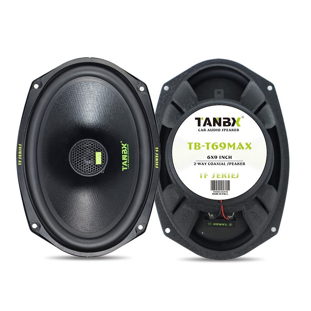 TANBX 6x9Inch Aluminum Car Coaxial Speakers 12V Active Sound System TB-T69MAX