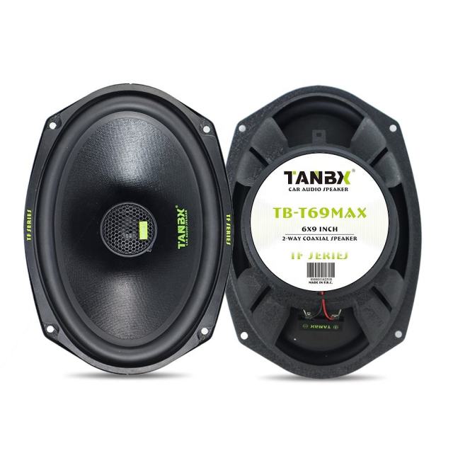 TANBX 6x9Inch Aluminum Car Coaxial Speakers 12V Active Sound System TB-T69MAX