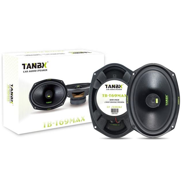 TANBX 6x9Inch Aluminum Car Coaxial Speakers 12V Active Sound System TB-T69MAX
