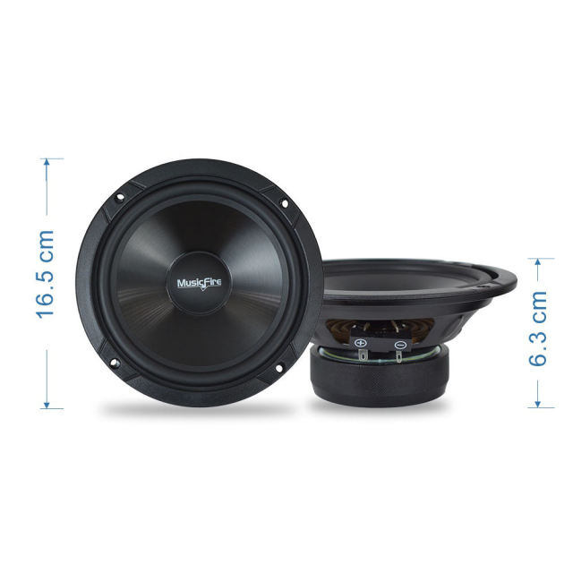 Musicfire 200W Car Audio Speaker Component Kit 6.5 Inch Speaker for Car MF-605