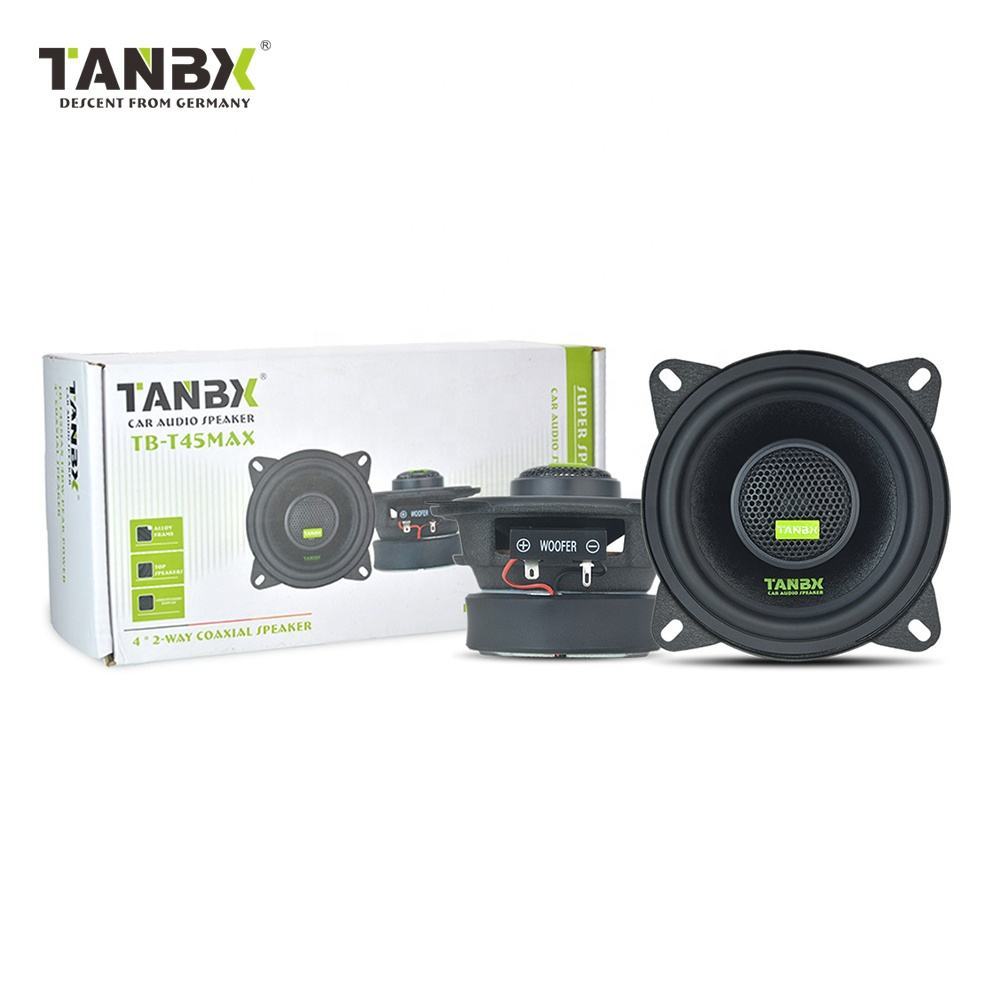 Hot-selling high-quality 4-inch car audio coaxial speaker, 2-way high-power active car speaker TB-T45MAX