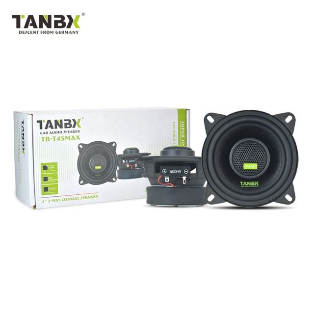 Hot-selling high-quality 4-inch car audio coaxial speaker, 2-way high-power active car speaker TB-T45MAX