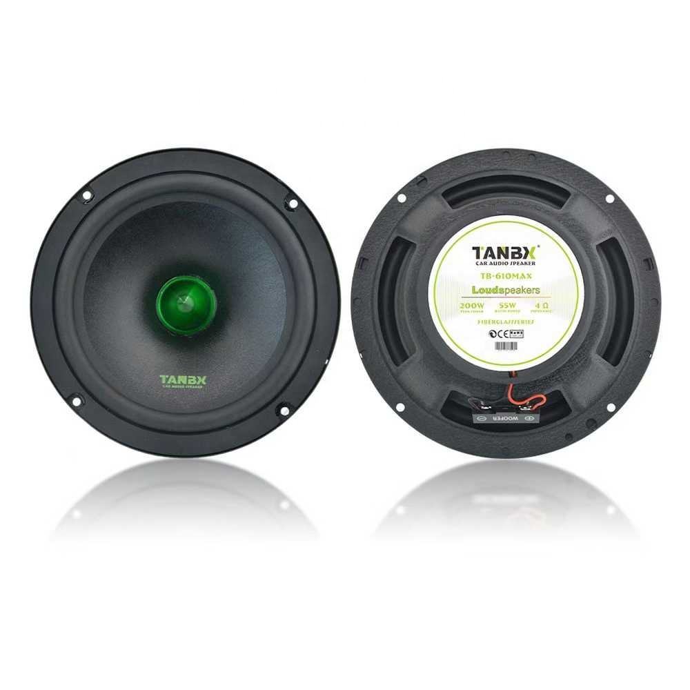 6.5 Inch 2-way Car Component Speaker Professional 200W Power Active Car Speakers TB-610MAX