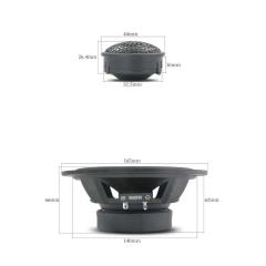 6.5 Inch 2-way Car Component Speaker Professional 200W Power Active Car Speakers TB-610MAX