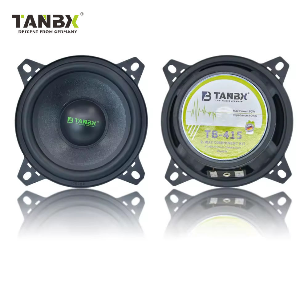New Design Car Audio System 4Inch 2-way Car Component Speaker Full Range Midrange Speakers with TweetersTB-415