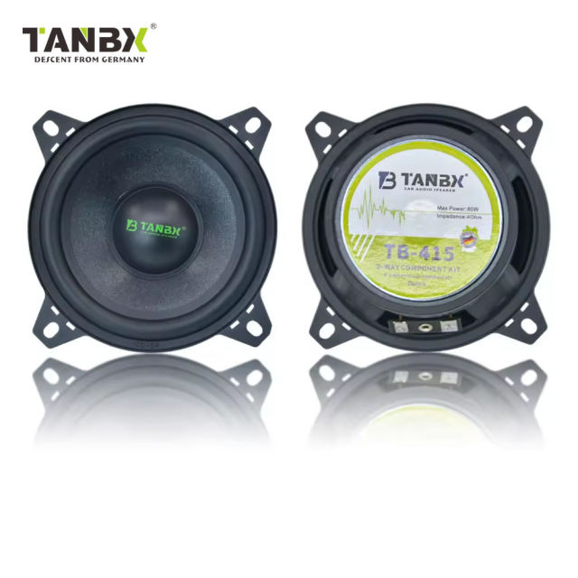 New Design Car Audio System 4Inch 2-way Car Component Speaker Full Range Midrange Speakers with TweetersTB-415