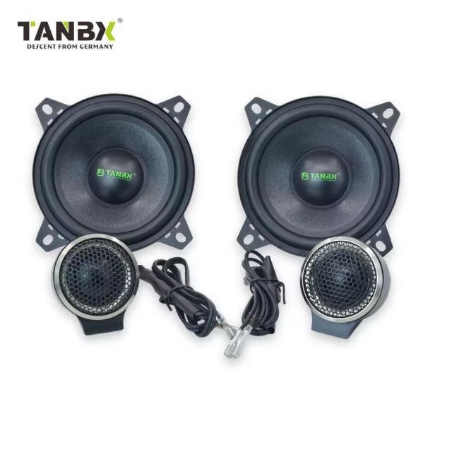 New Design Car Audio System 4Inch 2-way Car Component Speaker Full Range Midrange Speakers with TweetersTB-415