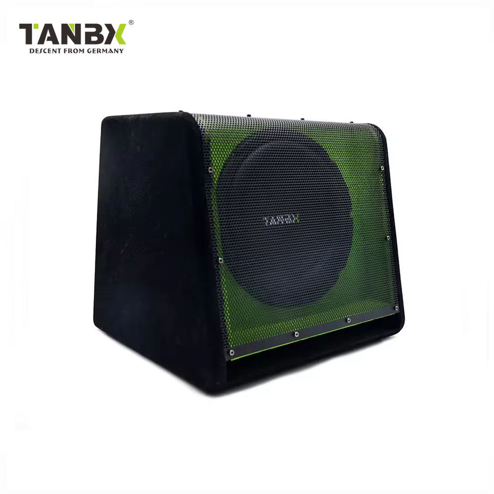 Factory Wholesale 10 Inch High Performance Active Bass Woofer Subwoofer Car Trapezoid Speaker with Amp and Box Subwoofer TB-1360