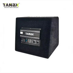 Factory Wholesale 10 Inch High Performance Active Bass Woofer Subwoofer Car Trapezoid Speaker with Amp and Box Subwoofer TB-1360
