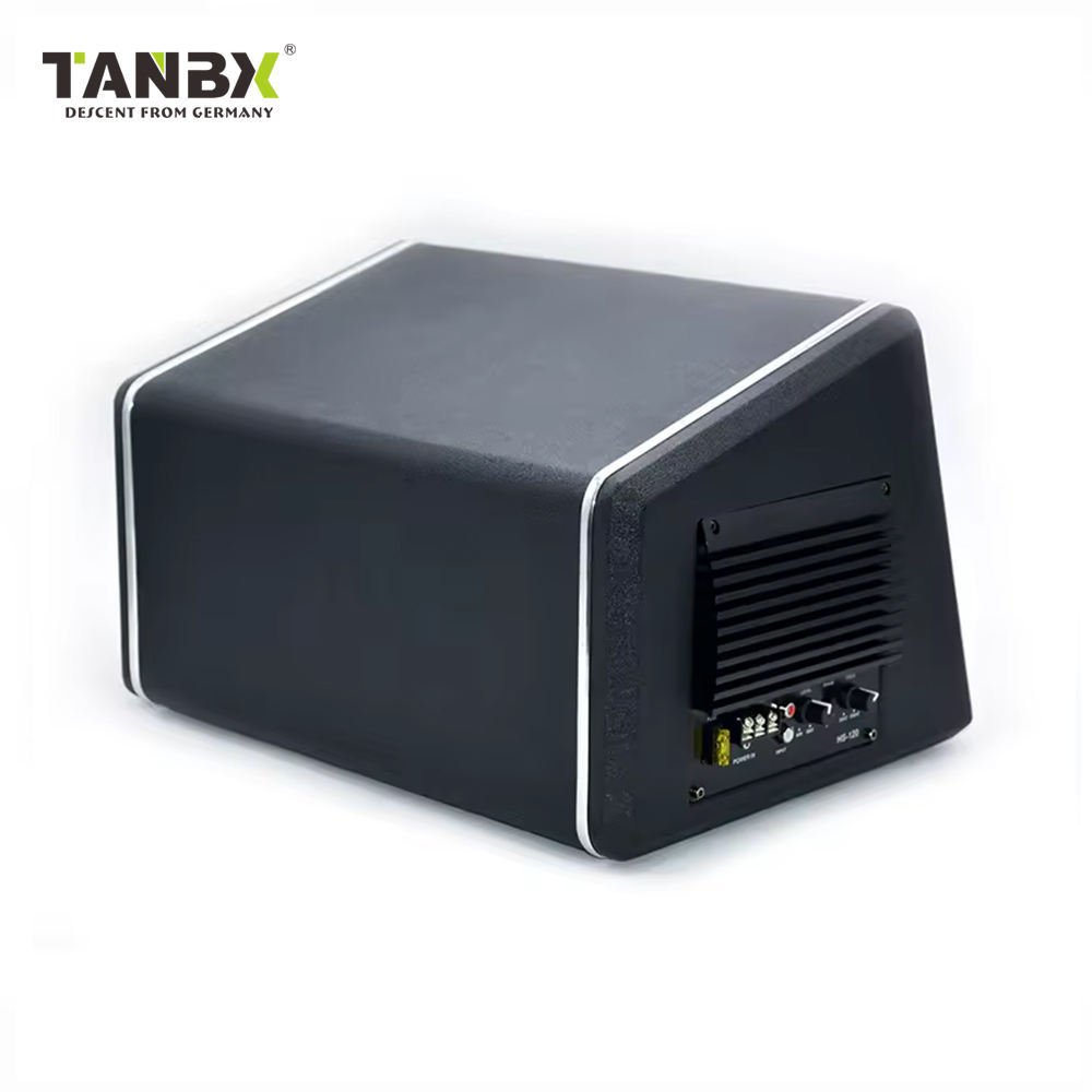 TANBX 10 Inch Trapezoid Speaker Subwoofer with Amplifier Pure Bass Car Active Subwoofer Enclosure TB-1310