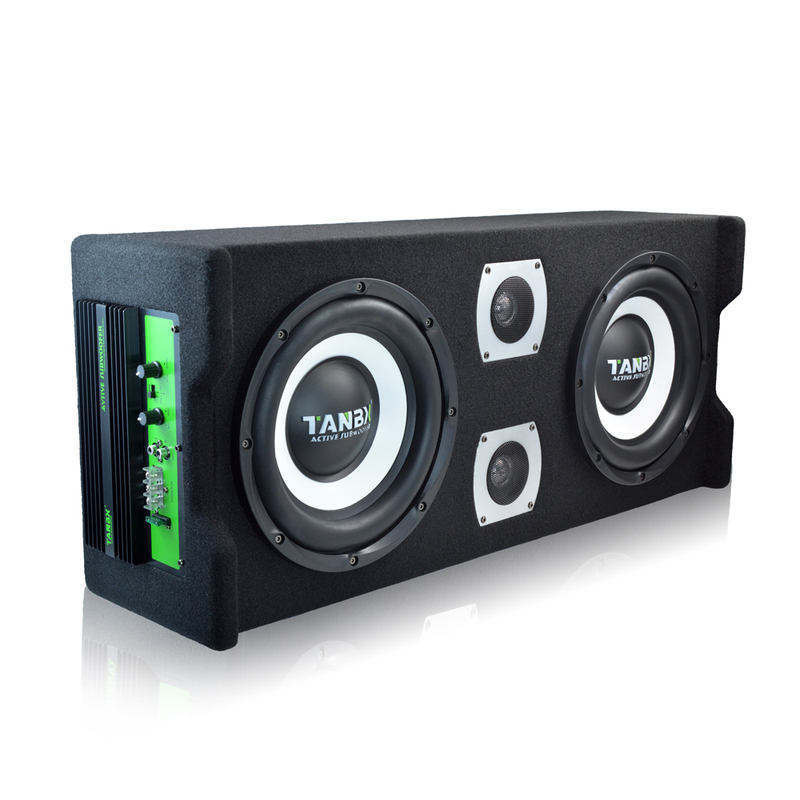 OEM 10 Inch Active Dual Car Subwoofer Strong Bass Speak With Box for Car Audio System 4 Ohms High Power Woofer TB-JG10DD