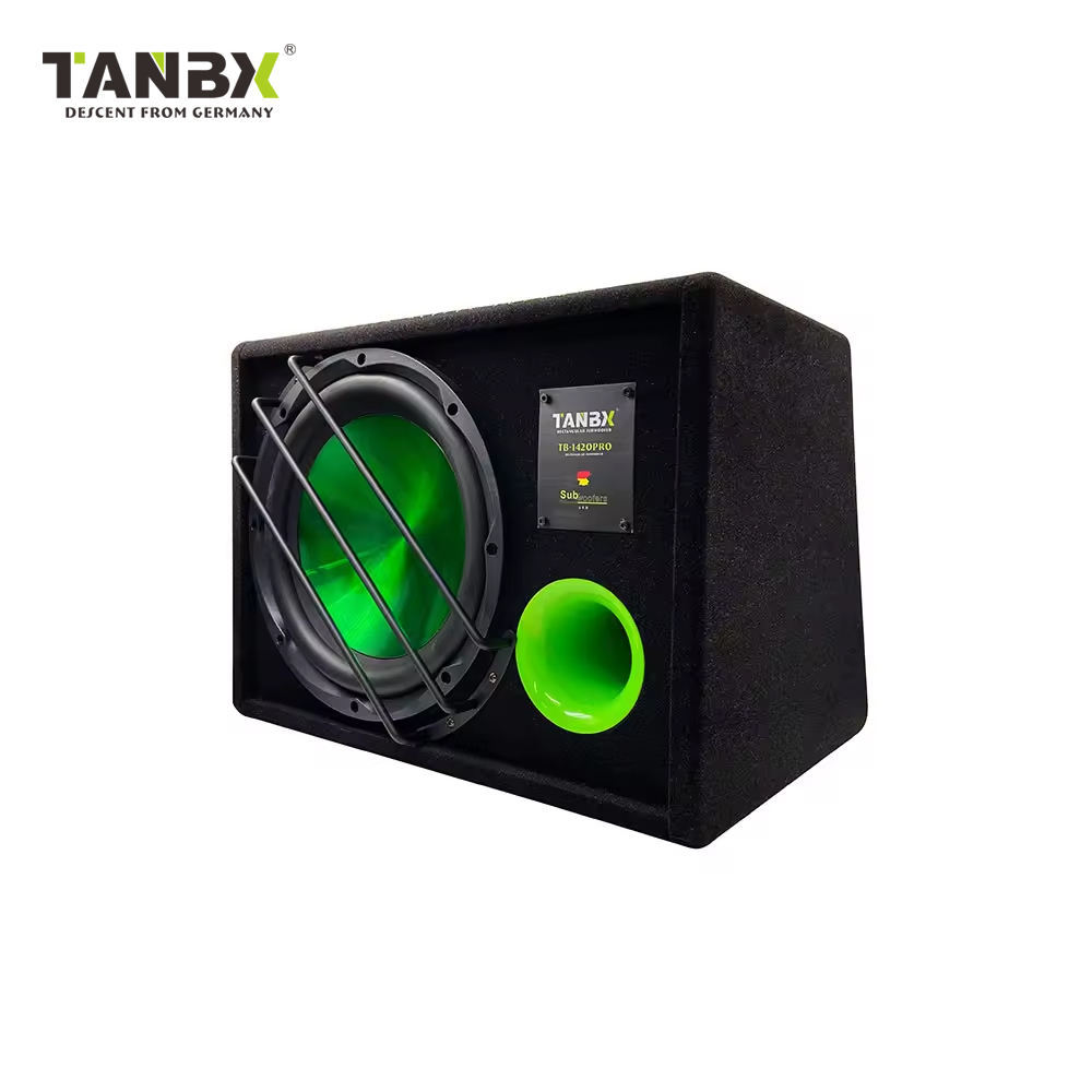 Factory Wholesale Big Power 10 Inch Subs with Box and Amp Car Subwoofer Car Audio Active 10 Bass Woofer Speaker Box(tb-1420p)