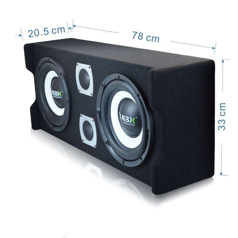 OEM 10 Inch Active Dual Car Subwoofer Strong Bass Speak With Box for Car Audio System 4 Ohms High Power Woofer TB-JG10DD