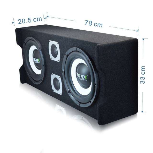 OEM 10 Inch Active Dual Car Subwoofer Strong Bass Speak With Box for Car Audio System 4 Ohms High Power Woofer TB-JG10DD