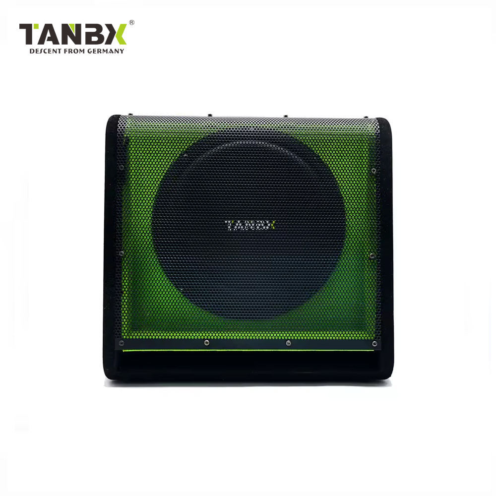 Factory Wholesale 10 Inch High Performance Active Bass Woofer Subwoofer Car Trapezoid Speaker with Amp and Box Subwoofer TB-1360