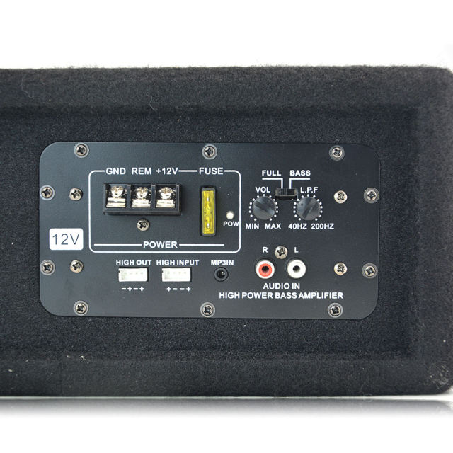 TANBX Competitive Price Car Audio Slim Active Subwoofer with Amplifier 10 Inch Car Bass Speaker with Tweeter TB-1510