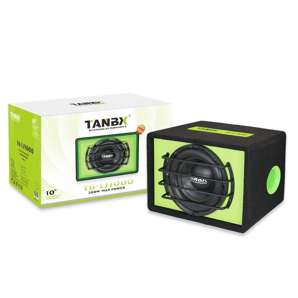 TANBX 10 Inch Active Car Subwoofer with Amplifier TB-LS1000