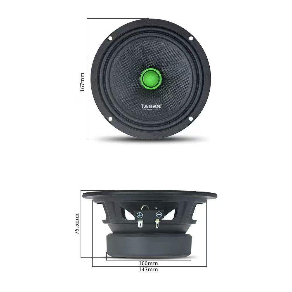 380W Professional Horn Pure Bass 6/6.5 Inch Big Power Bass Speaker Hot Selling 16cm Car Speaker (TB-6500)