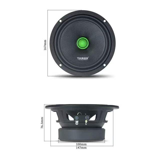 380W Professional Horn Pure Bass 6/6.5 Inch Big Power Bass Speaker Hot Selling 16cm Car Speaker (TB-6500)