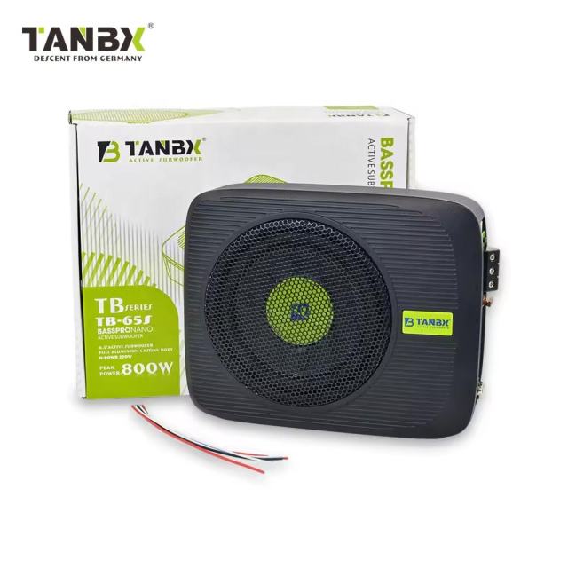 TANBX New Design 6.5 Inch Car Under Seat Ultra-thin Subwoofer with Amp SPL Ative Power Auto Slim Subwoofer