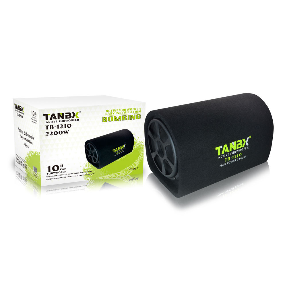 TANBX High Power Semicylinder 10 Inch 2200W Subwoofers for Car Audio 10" Woofer TB-1210