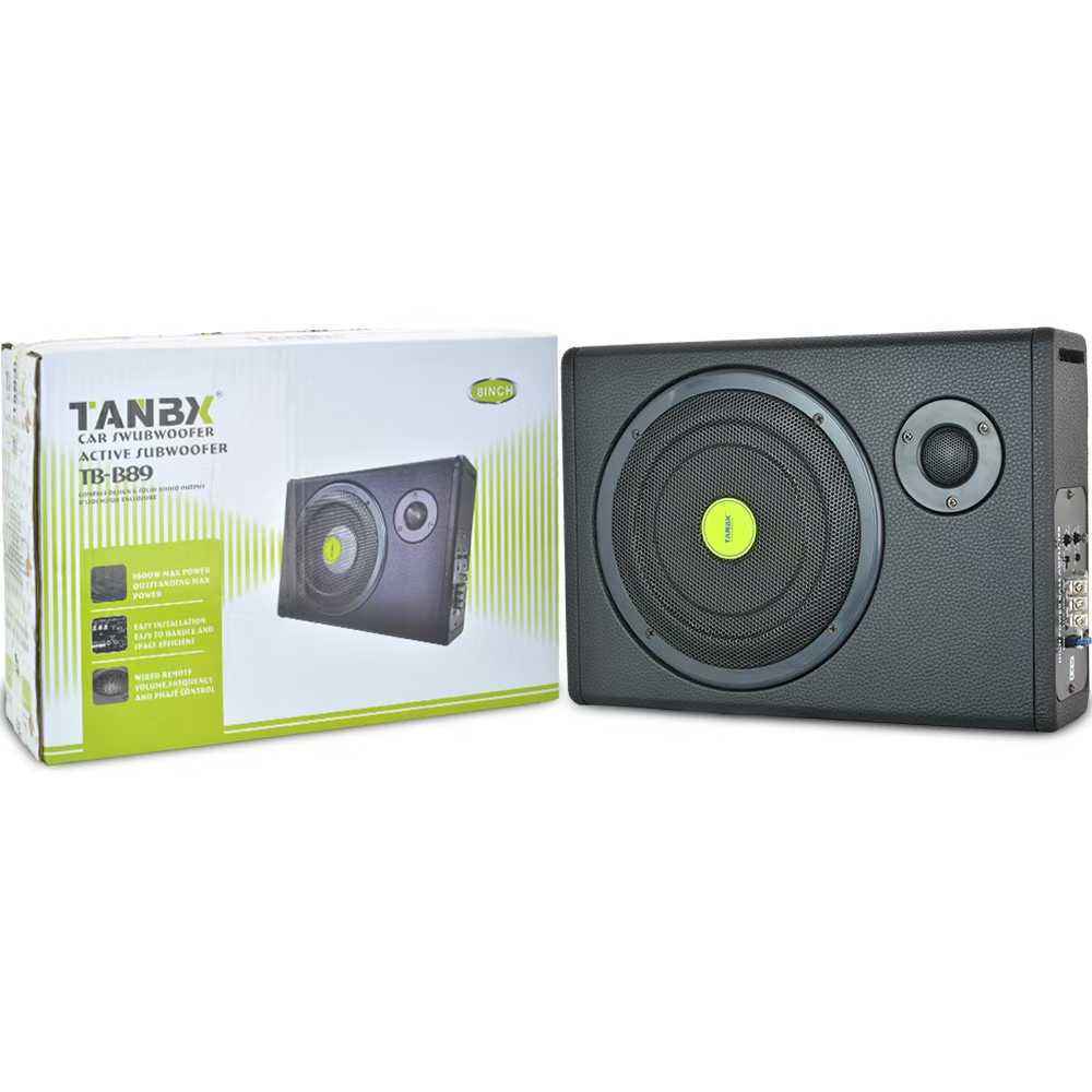 8Inch Bass Speaker 12V Car Audio Slim Subwoofer with Tweeter Speaker Active Bass Speaker TB-B89