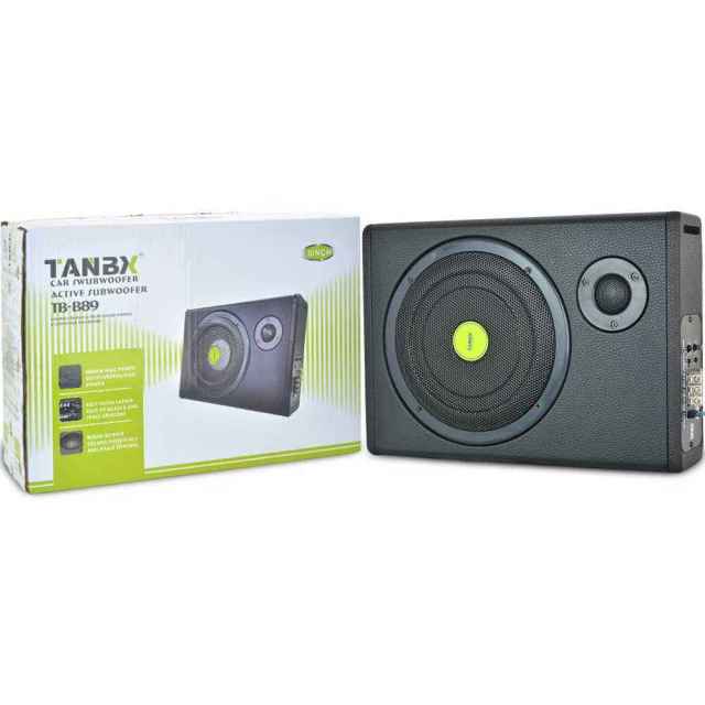 8Inch Bass Speaker 12V Car Audio Slim Subwoofer with Tweeter Speaker Active Bass Speaker TB-B89