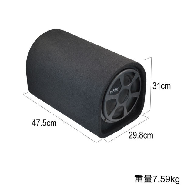 TANBX High Power Semicylinder 10 Inch 2200W Subwoofers for Car Audio 10" Woofer TB-1210