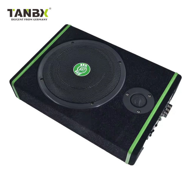 12V Ultra-thin Car Active Subwoofer Hot Sale Dj Subwoofer Speaker Trapezoid Car Audio Subwoofer Under Seat Slim Woofer