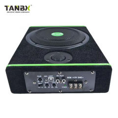 12V Ultra-thin Car Active Subwoofer Hot Sale Dj Subwoofer Speaker Trapezoid Car Audio Subwoofer Under Seat Slim Woofer