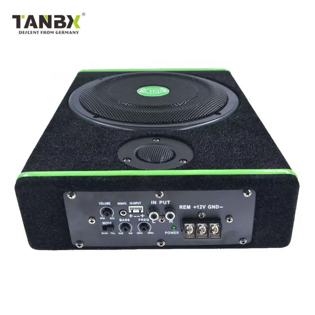 12V Ultra-thin Car Active Subwoofer Hot Sale Dj Subwoofer Speaker Trapezoid Car Audio Subwoofer Under Seat Slim Woofer