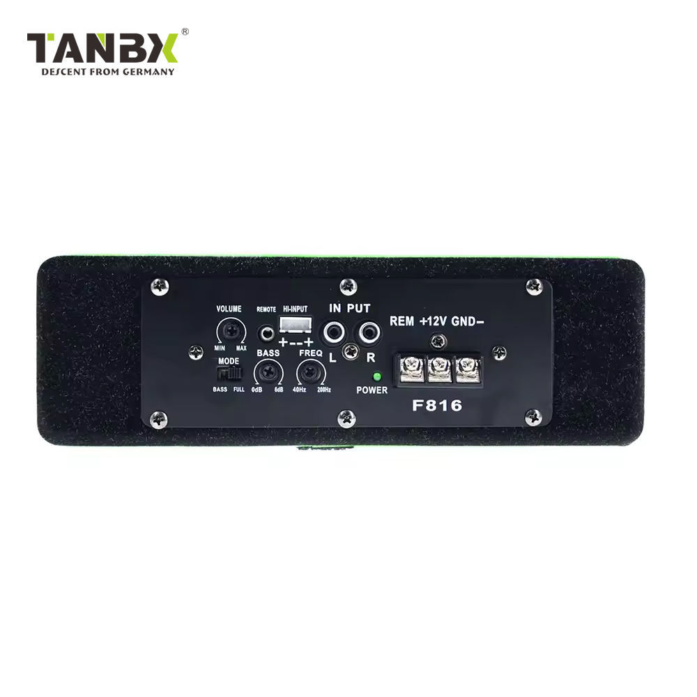 12V Ultra-thin Car Active Subwoofer Hot Sale Dj Subwoofer Speaker Trapezoid Car Audio Subwoofer Under Seat Slim Woofer