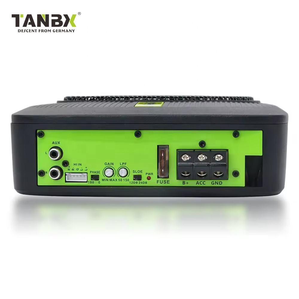 TANBX New Design 6.5 Inch Car Under Seat Ultra-thin Subwoofer with Amp SPL Ative Power Auto Slim Subwoofer
