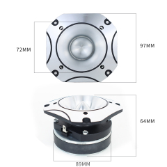 TANBX 4 Inch Super Tweeter Car Audio Speaker High Sensitivity Bullet Tweeter 80W 6 Ohm