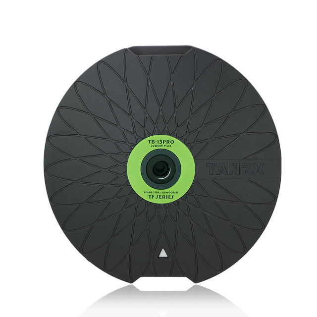 TANBX TB-13PRO 800W 13 Inch Ultra-Thin Active Car Subwoofer Spare Tire Bass System with Controller