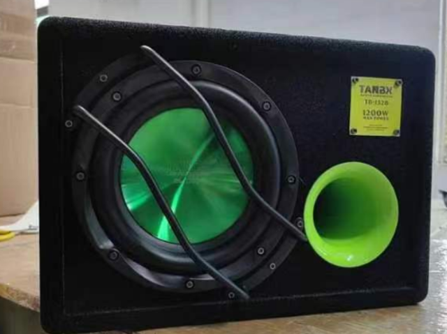 TANBX TB-1328 12 Inch Active Car Subwoofer Square Enclosure Bass Speaker with Amplifier and Box